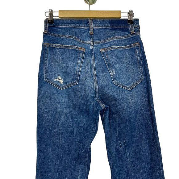 Abercrombie & Fitch Women's Ultra High Rise Straight Leg Jeans Blue Size 27 - Picture 4 of 12